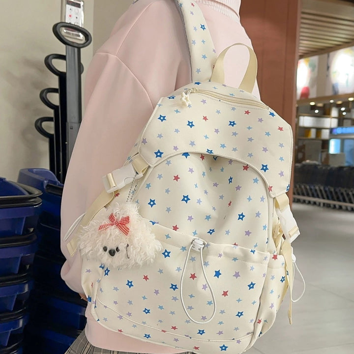 Playful Star-Patterned Backpack