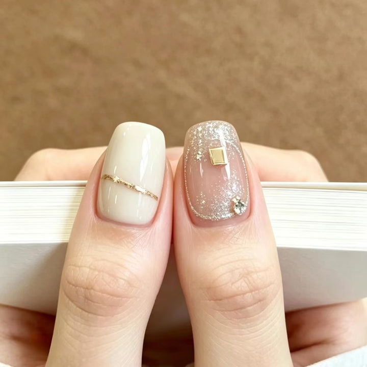 Glittered Nail Art Extensions