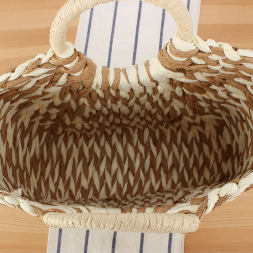 Handbag Made of Handmade Woven Material with Modern Design Kalsten