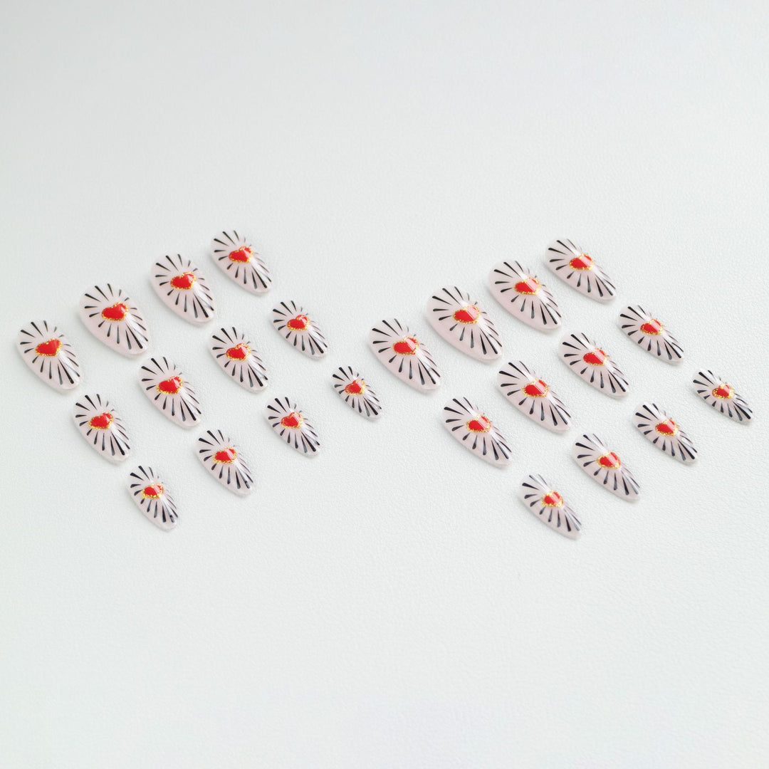Heart Design Nail Art