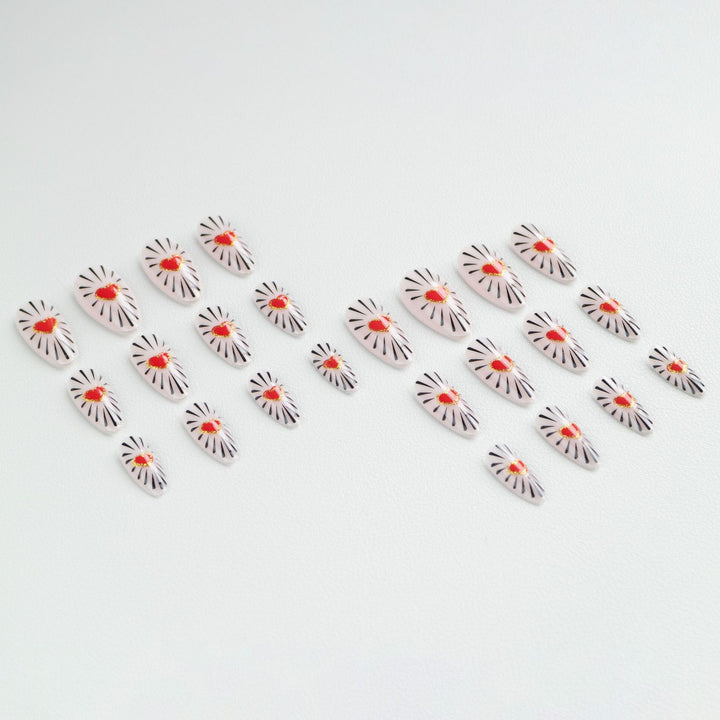 Heart Design Nail Art