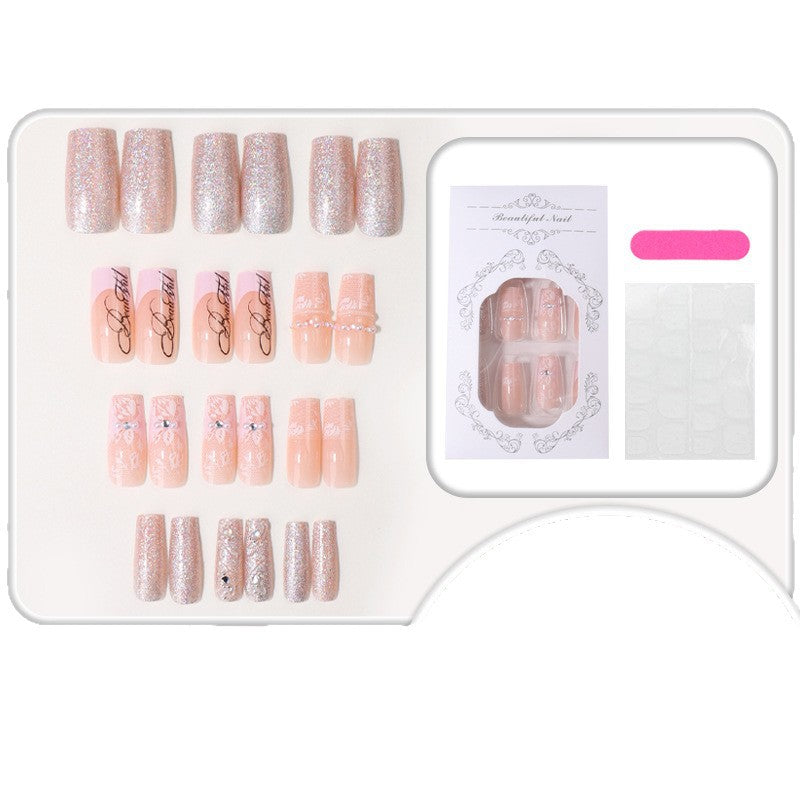 Shimmering Elegant Press-On Nail Tips Kalsten