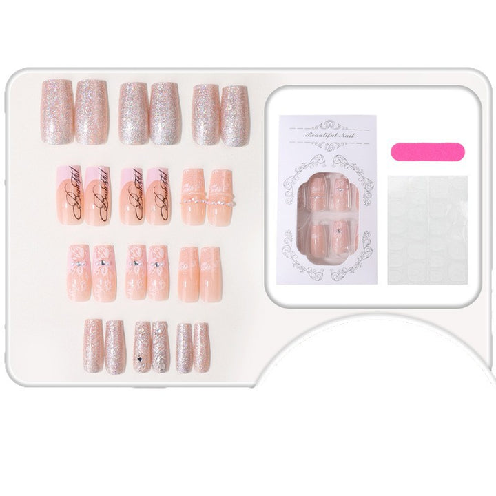 Shimmering Elegant Press-On Nail Tips Kalsten