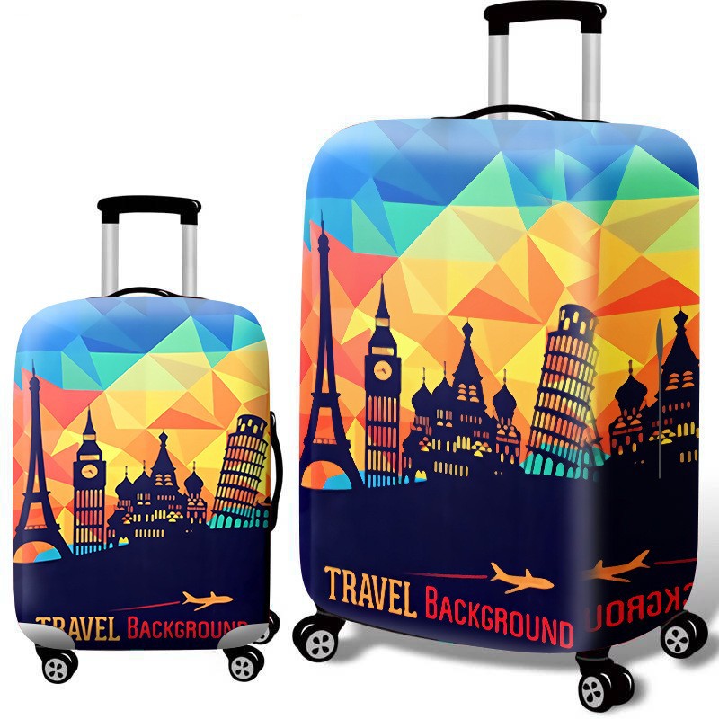 Women’s hard-shell suitcase with nostalgic London motif Kalsten