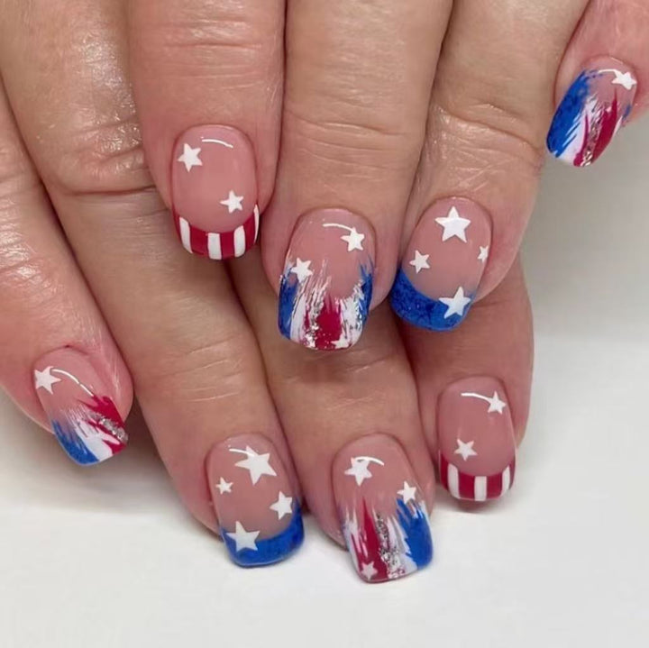 Festive Themed Press-On Nail Art