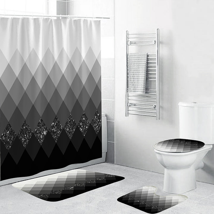 Geometric Pattern Bathroom Accessory Set Kalsten