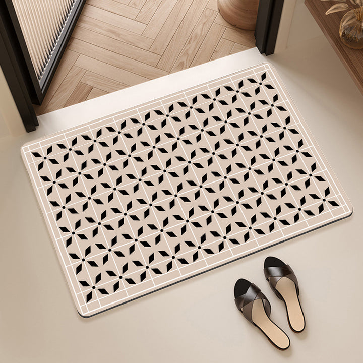 Geometric Pattern Decorative Floor Mat Kalsten