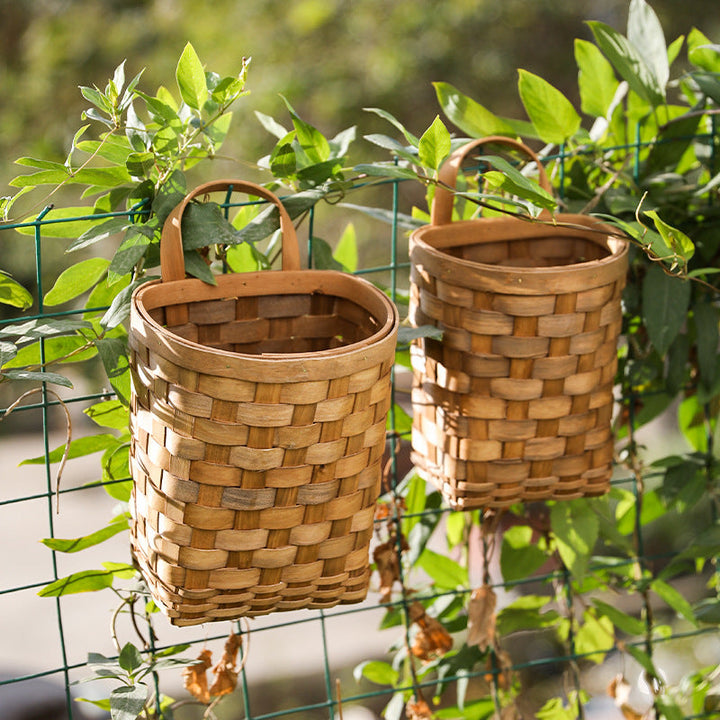Handcrafted Wicker Storage Cylinder Kalsten