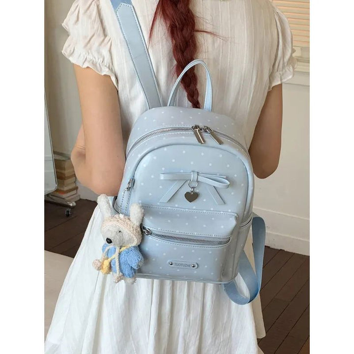 Polka-Dot Decorative Mini Backpack Kalsten