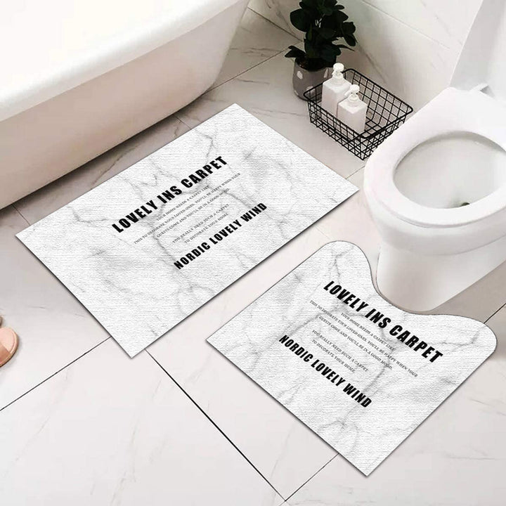 Abstract Geometric Bath Mat Set