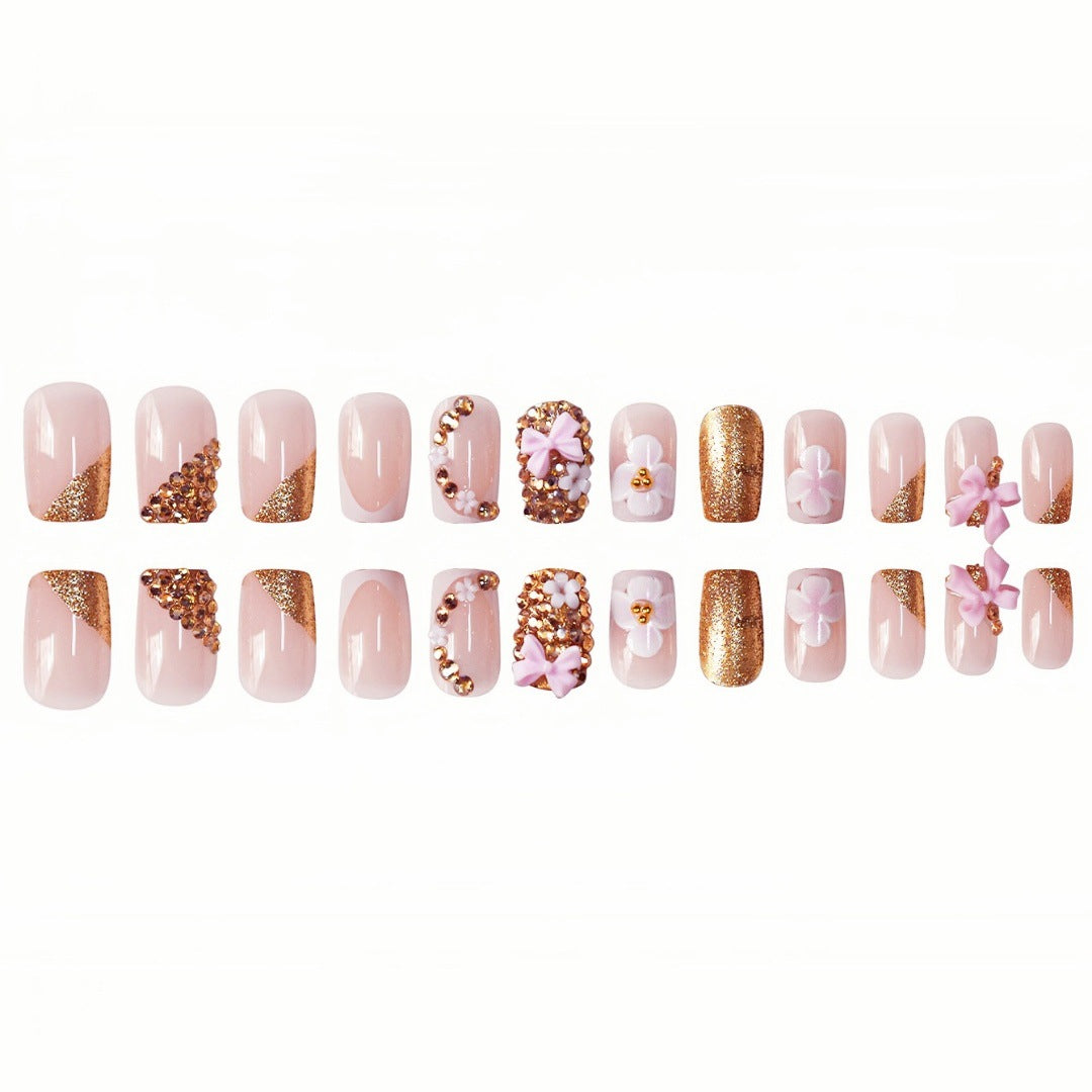 Floral Design Press-On Nails Kalsten