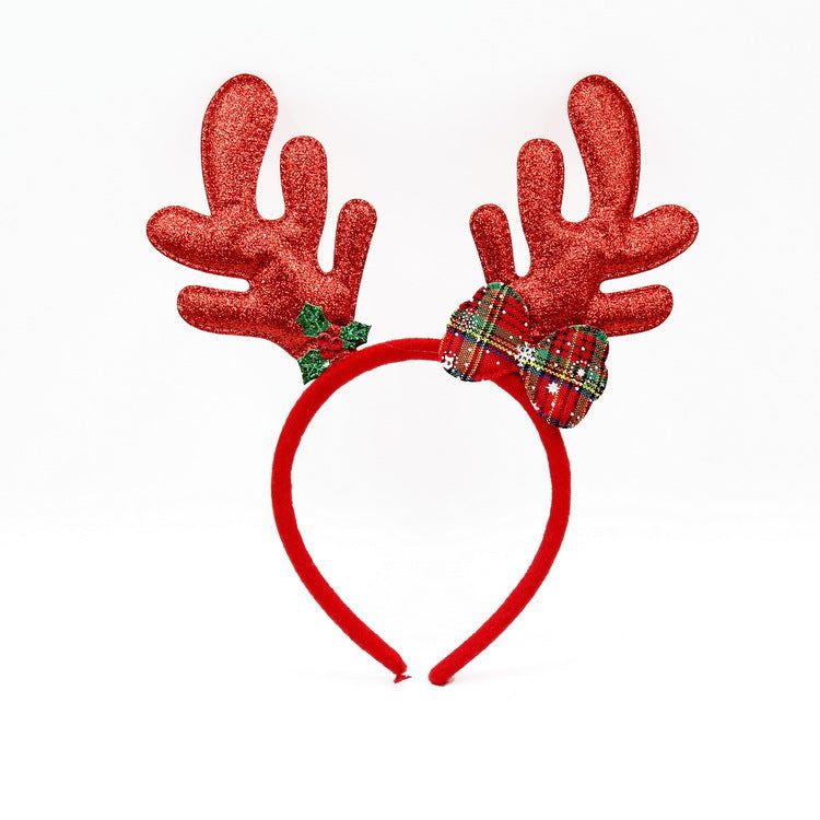 Festive Christmas headband with fun Santa figures