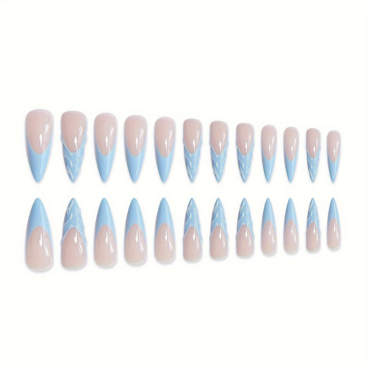 Artistic Leaf Design Press-On Nails Kalsten
