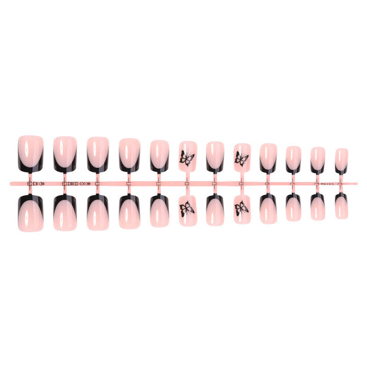 Artificial nail set with elegant butterfly designs Kalsten
