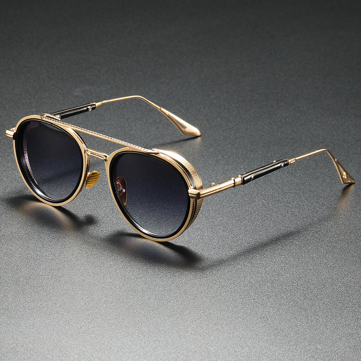 Women's Designer Sunglasses with Luxurious Metal Frame and Retro Accents Kalsten