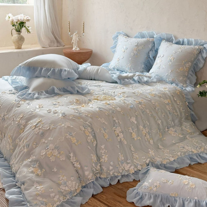 Luxurious satin bed set