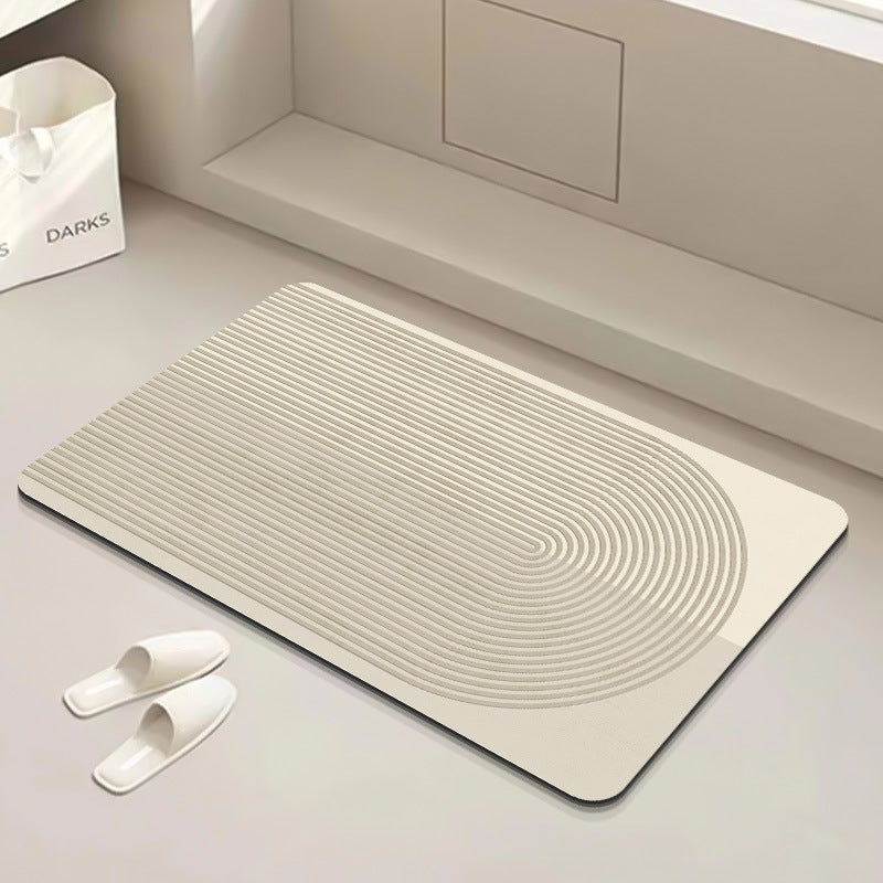 Modern Geometric Bath Mat Kalsten