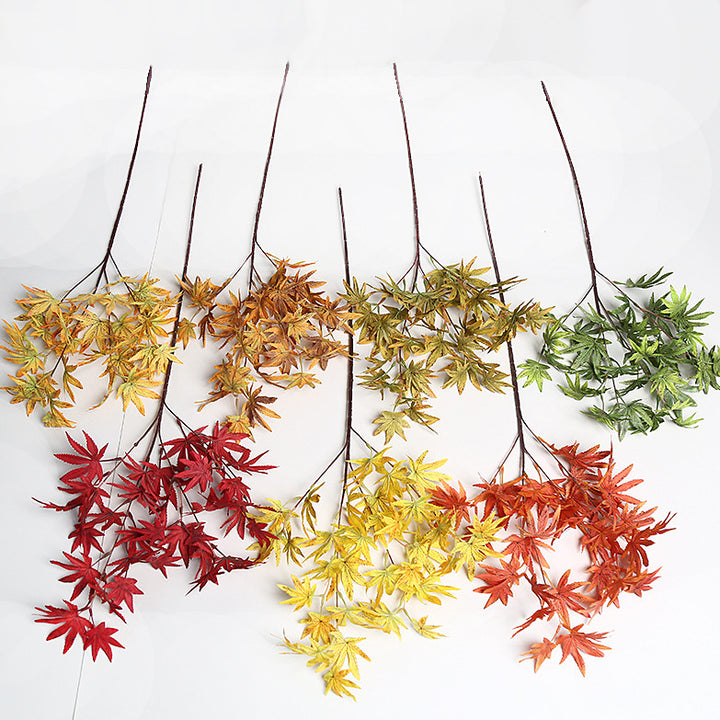 Decorative Faux Maple Leaf Stem for Home Decor