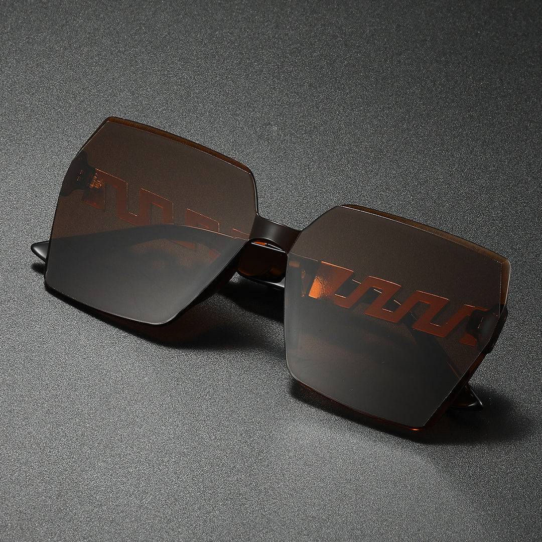 Stylish Geometric Shield Sunglasses Kalsten
