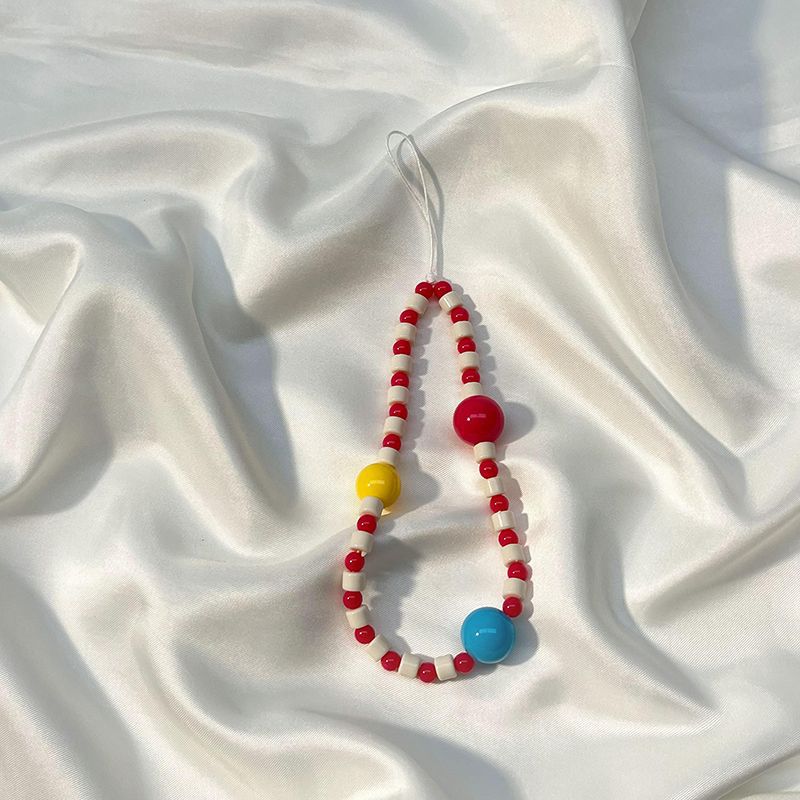 Fun-Themed Beaded Phone Charm Lanyard Kalsten