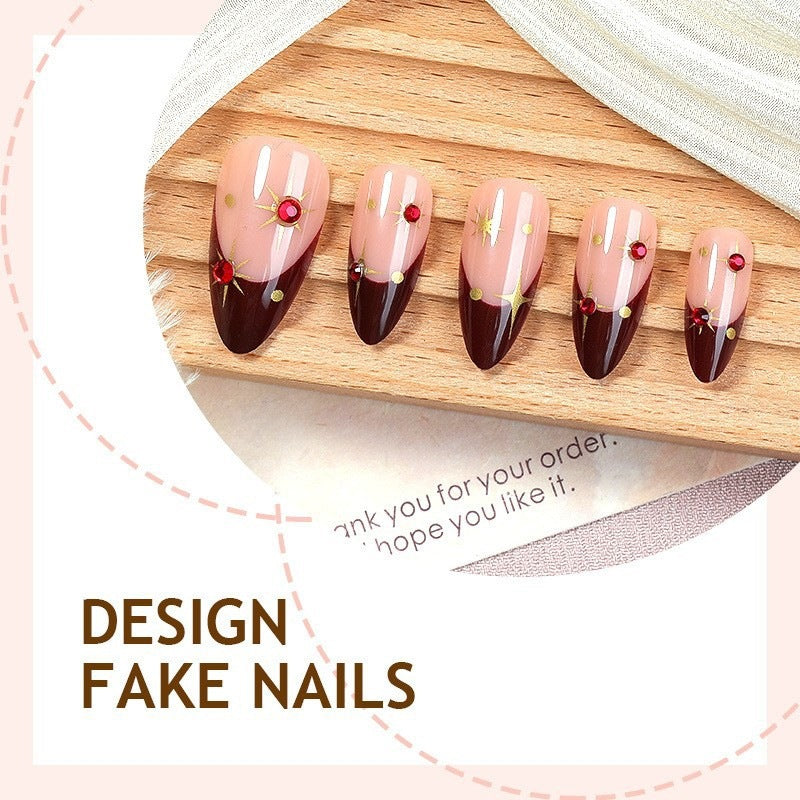 Artificial Nail Set with Glamorous Designs Kalsten