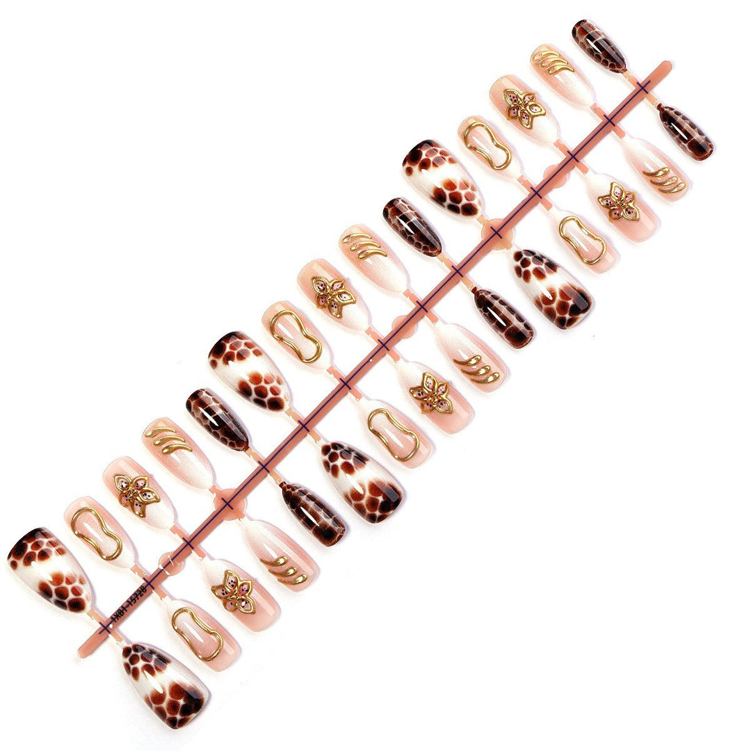 Exquisite Nail Art Set with Glamorous Accents Kalsten