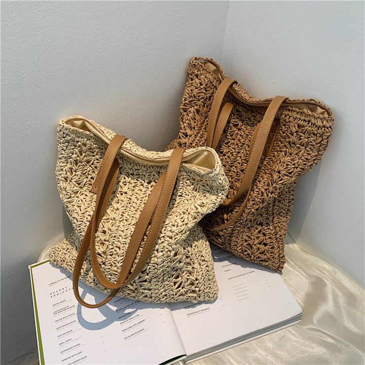 Hand-knotted tote bag made from natural materials Kalsten