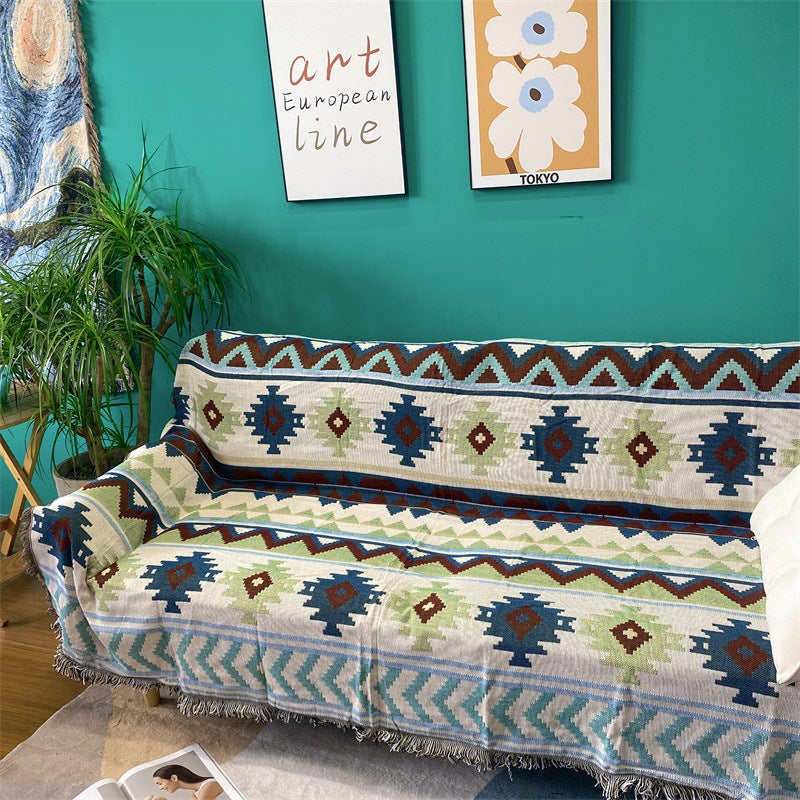 Artistic Woven Tapestry Throw