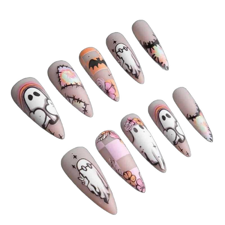 Artistic Halloween-Themed Nail Set Kalsten