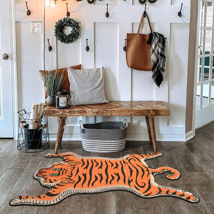 Decorative Tiger Area Rug Kalsten