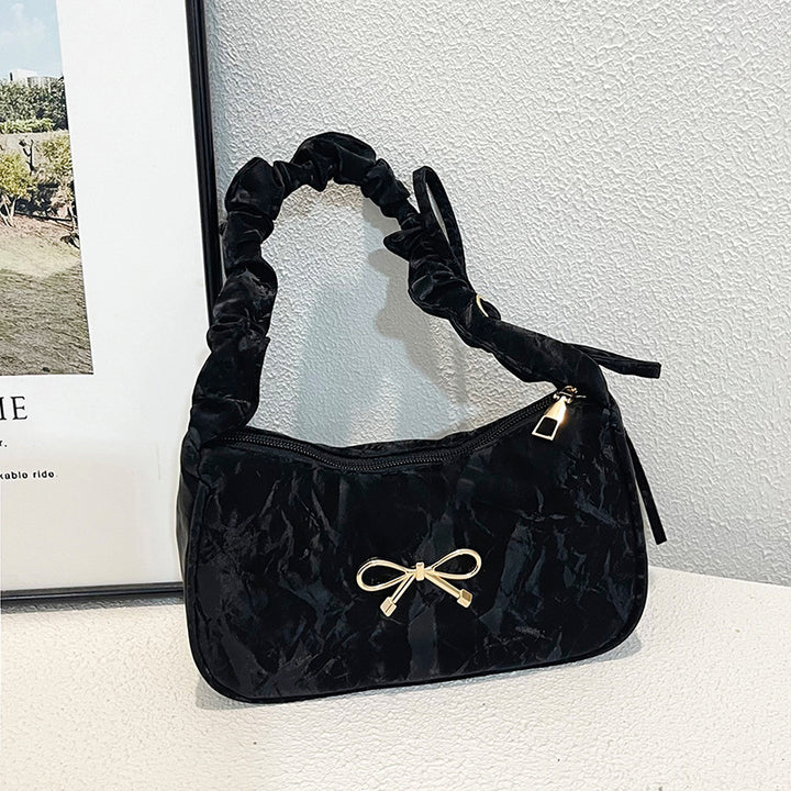 Elegant Bow-Embellished Shoulder Bag