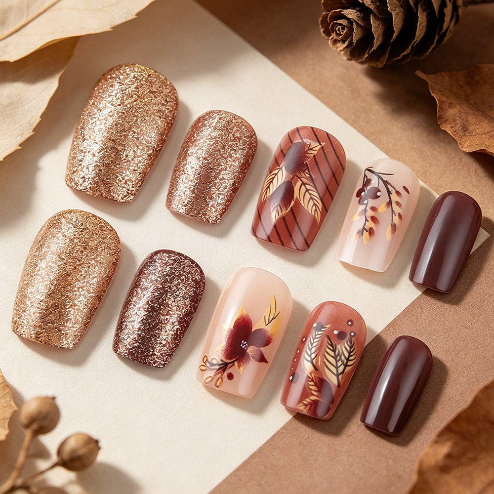 Elegant Artistic Press-On Nail Set Kalsten