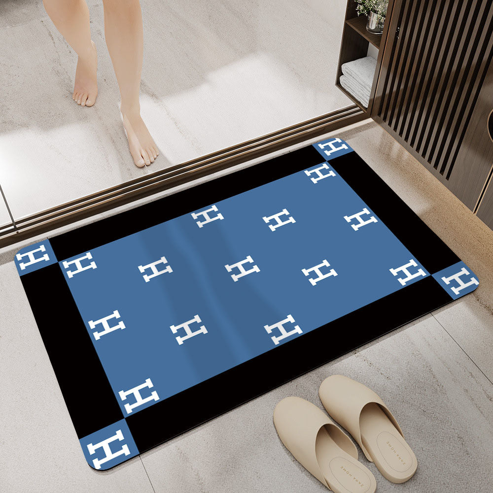 Elegant Monogrammed Bathroom Mat Kalsten