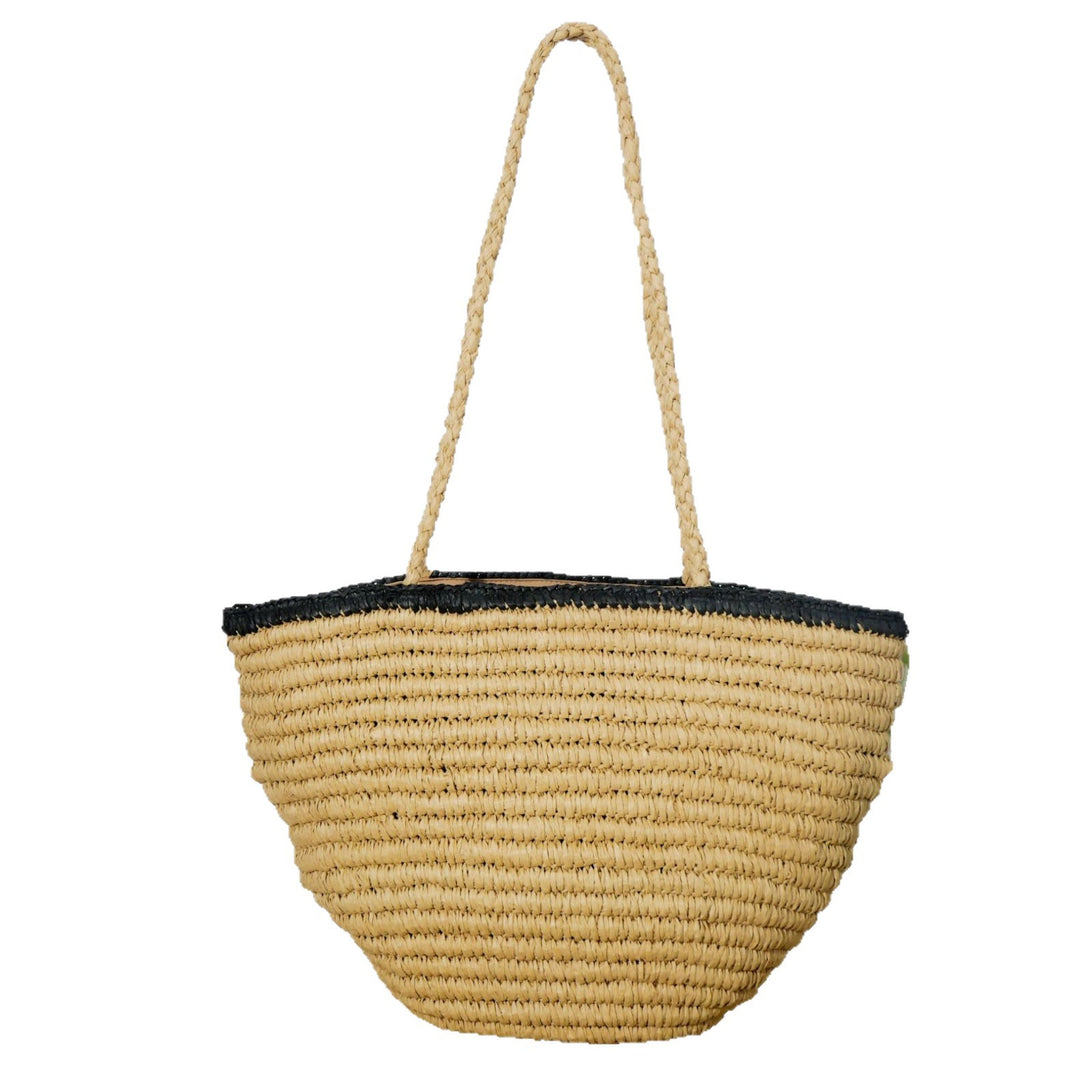Handmade beach bag with wide bottom and sturdy handle Kalsten