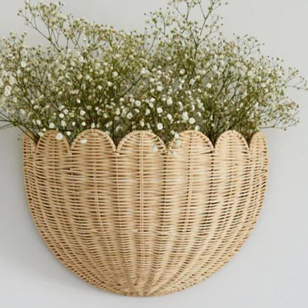 Handcrafted Basket in Shell Design Kalsten