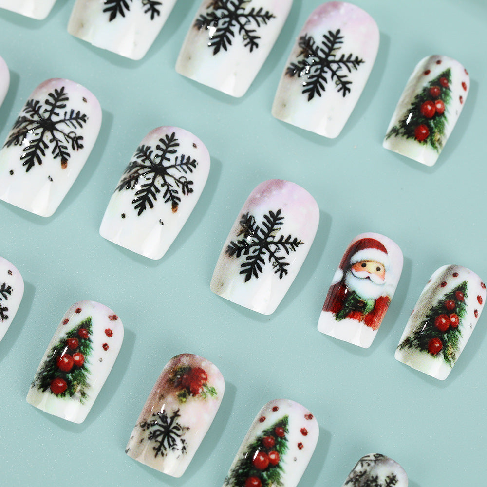 Festive artificial nails with Christmas motifs Kalsten