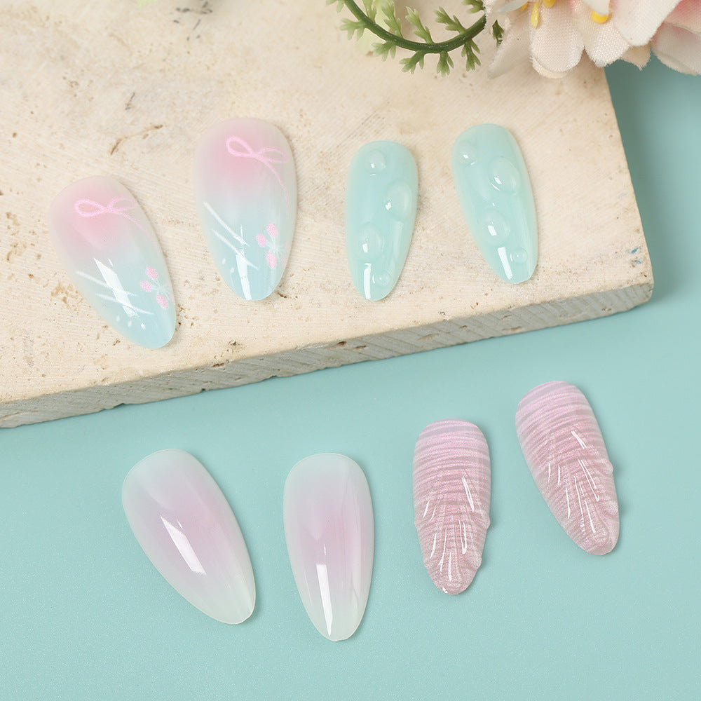 Artificial Nails Set with elegant floral and pastel designs Kalsten