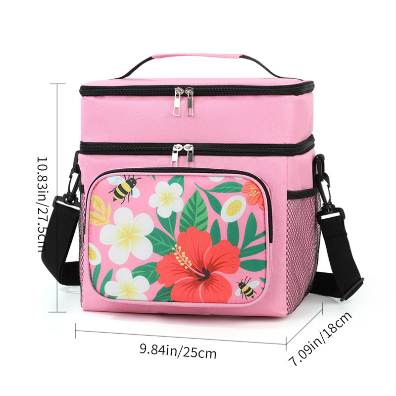 Insulated Floral Lunch Cooler Bag Kalsten