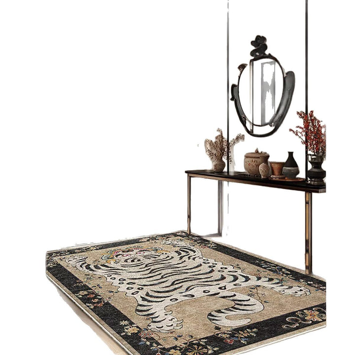 Artistic Tiger Print Area Rug Kalsten