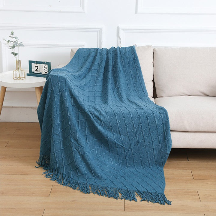 Luxurious Textured Knit Scarf Kalsten