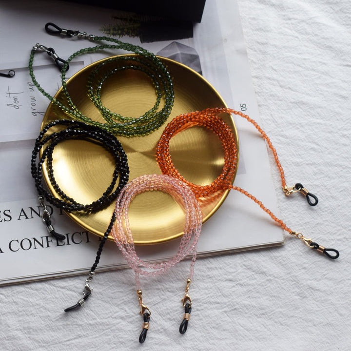 Beaded Eyewear Chain with Adjustable Fasteners Kalsten