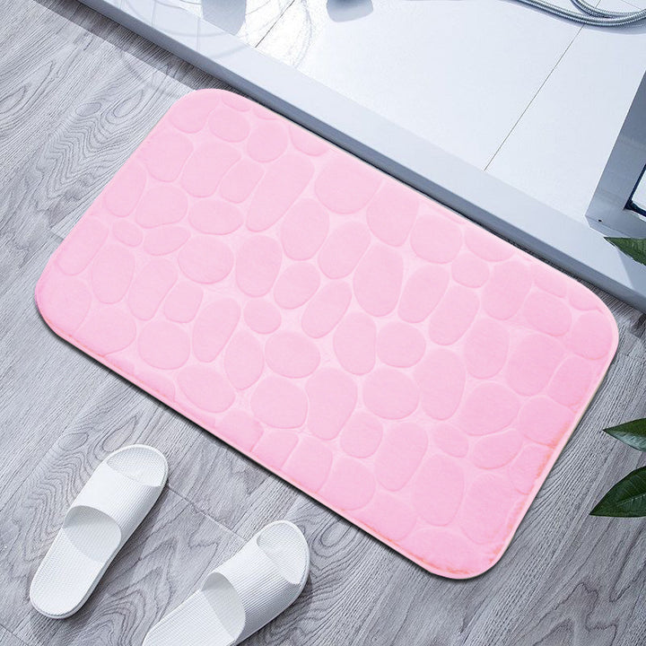 Plush Textured Bath Mat Kalsten