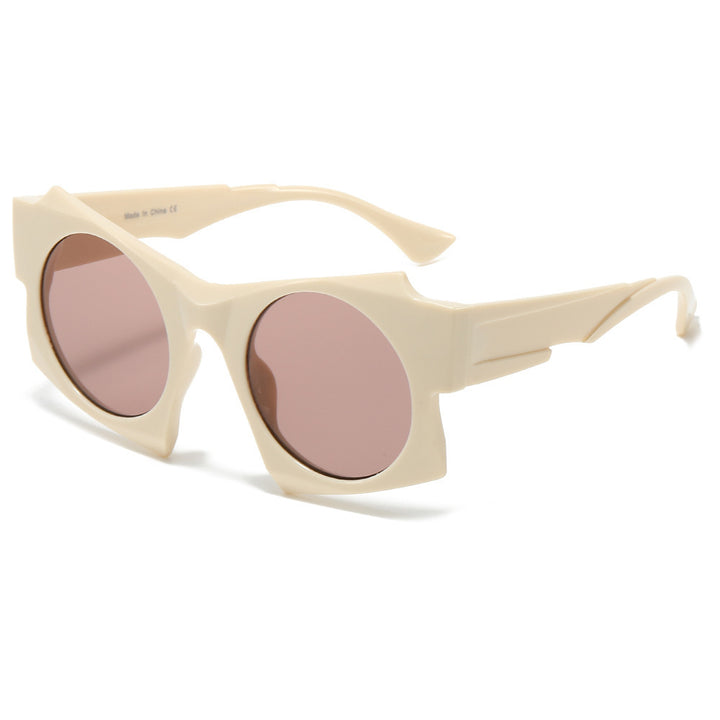 Contemporary Round Frame Sunglasses Kalsten