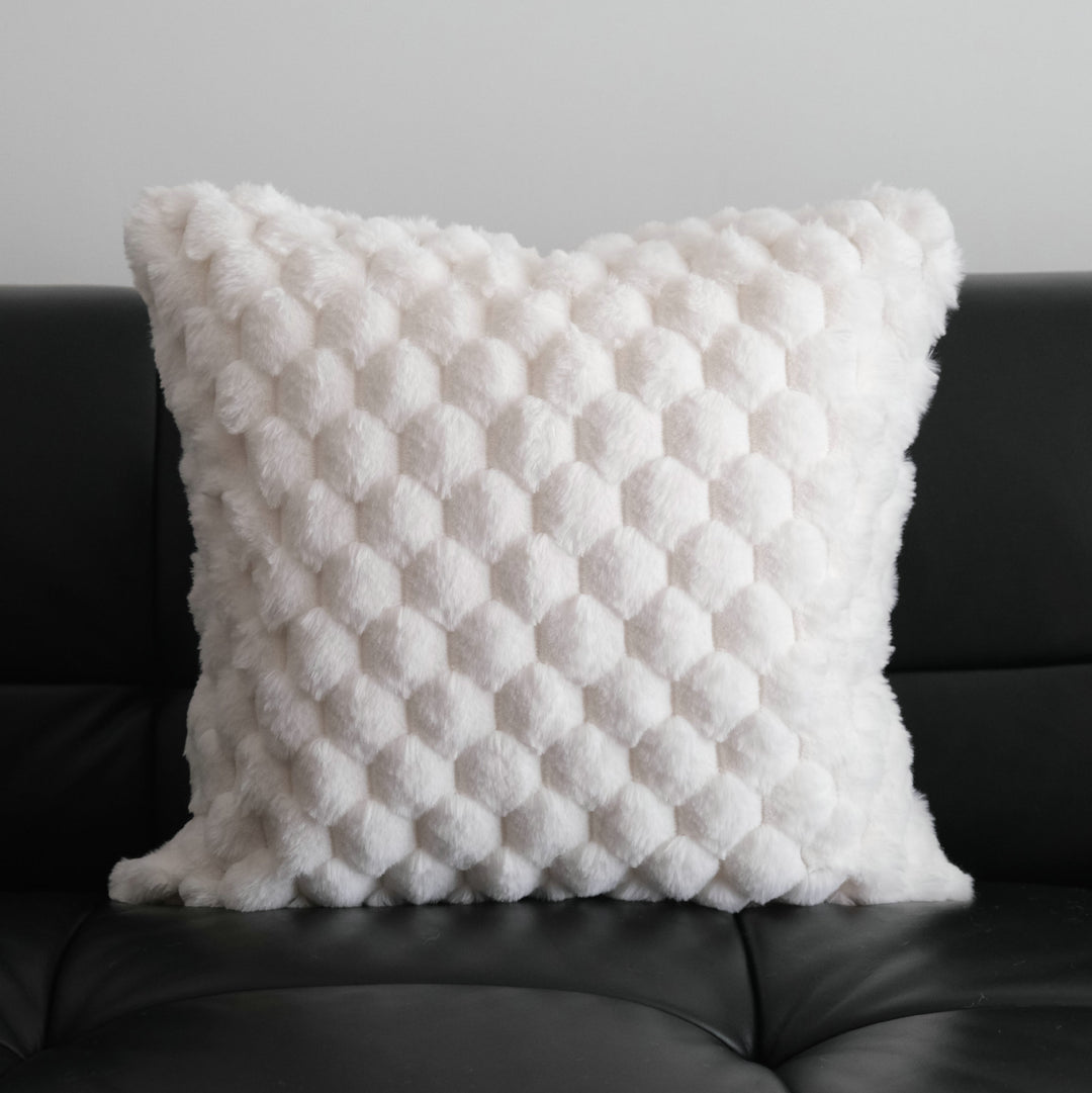Plush Textured Accent Pillow