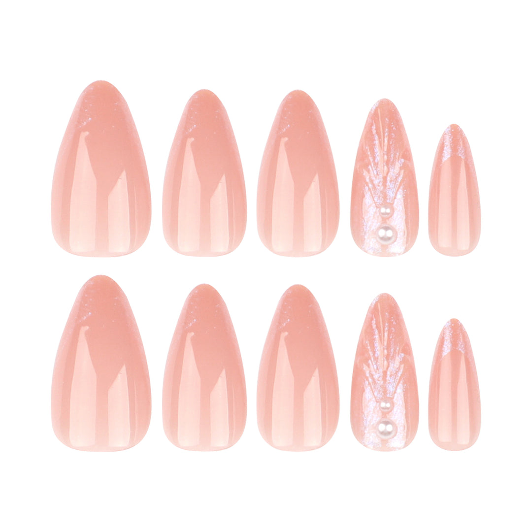 Artificial nail art with curved design Kalsten
