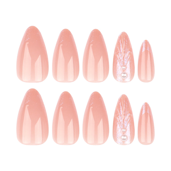 Artificial nail art with curved design Kalsten