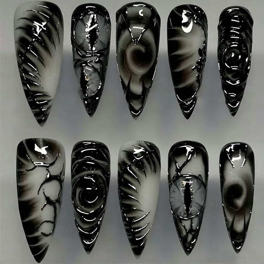 Artistic Stiletto Press-On Nail Set Kalsten