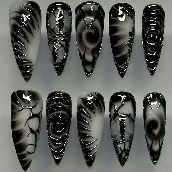 Artistic Stiletto Press-On Nail Set Kalsten