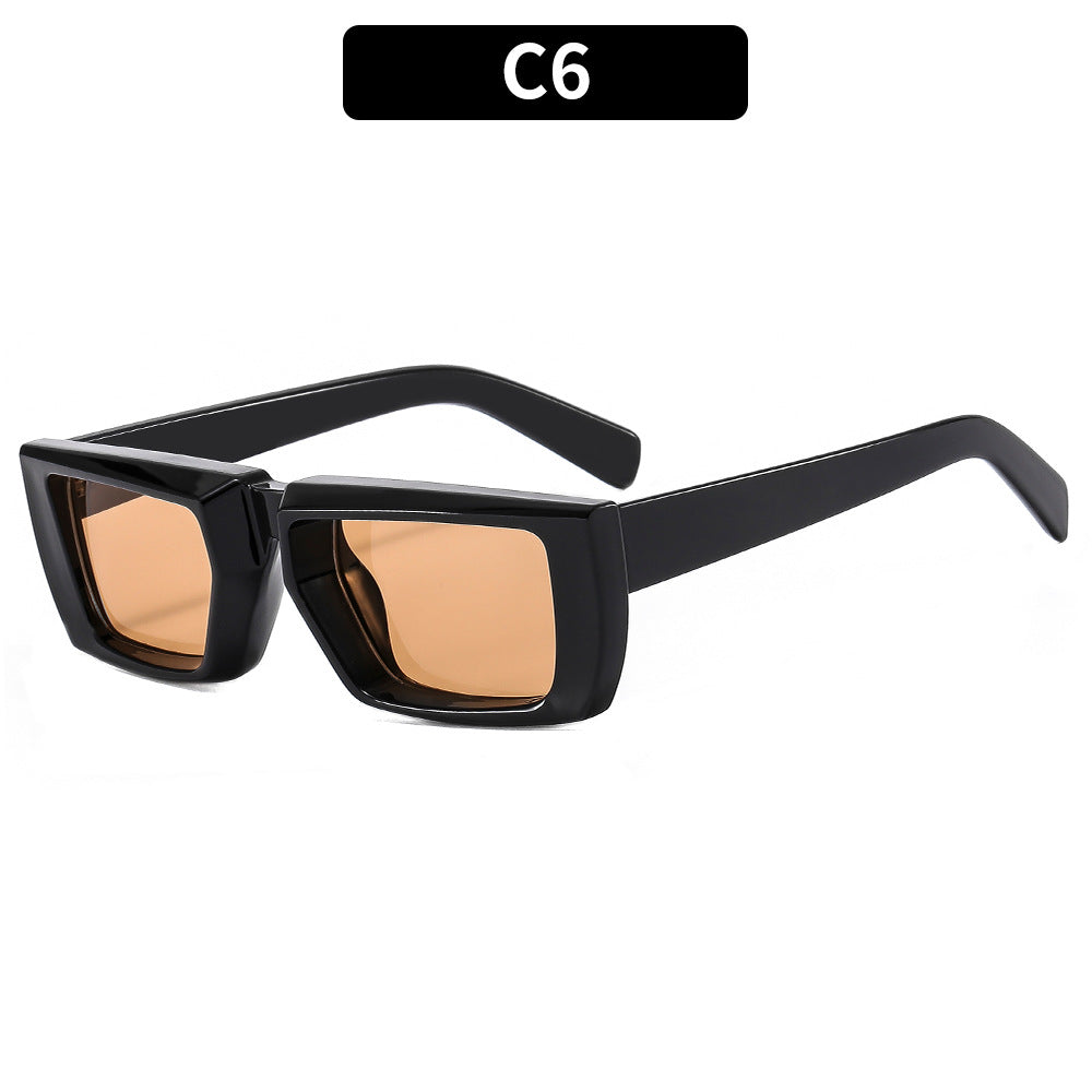 Bold Angular Frame Sunglasses