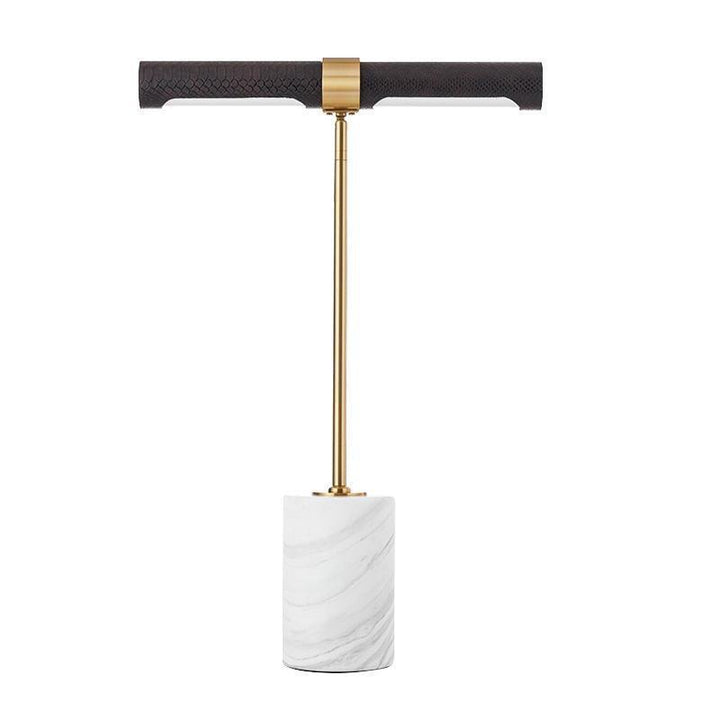 Modern Marble and Brass Floor Lamp